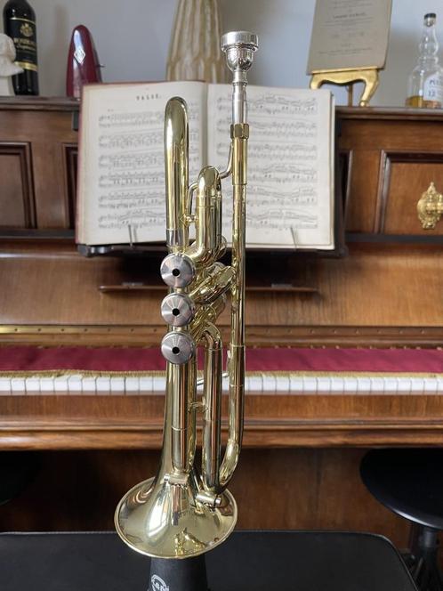 Trompet Getzen Re/Mib - Bugel Besson, Muziek en Instrumenten, Blaasinstrumenten | Trombones, Zo goed als nieuw, Met koffer, Ophalen of Verzenden