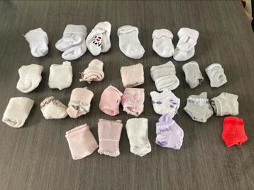 Lot de chaussettes bébé 0-4 mois 