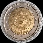 2 euro herdenkingsmunt 10 jaar euro italië, Ophalen of Verzenden, Italië, 2 euro, Losse munt