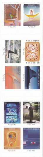 Bpost - Kunst - 10 postzegels tarief 1 - Verzending België -, Timbres & Monnaies, Timbres | Europe | Belgique, Enlèvement ou Envoi
