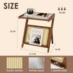 Table d'appoint moderne en rotin bohème | LIVRAISON GRATUITE, Neuf, -, Envoi, BAMWORLD