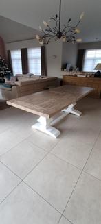 Eettafel landelijke stijl en stoelen, Huis en Inrichting, Tafels | Salontafels, Ophalen, Zo goed als nieuw