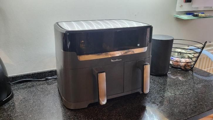 Moulinex Dual Airfryer - Easy Fry and Grill, Elektronische apparatuur, Airfryers, Zo goed als nieuw, Airfryer XXL, 1500 gram of meer