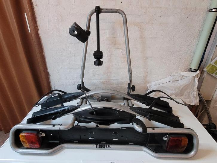 fietsendrager Thule euroway 945, Auto diversen, Fietsendragers, Gebruikt, Trekhaakdrager, 2 fietsen, Brede banden, Ophalen