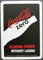 1 Speelkaart Coca Cola Zero, Collections, Cartes à jouer, Jokers & Jeux des sept familles, Comme neuf, Enlèvement ou Envoi