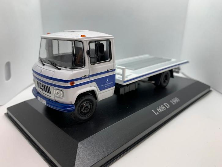 Mercedes-Benz L608D (Type T2) sleepwagen 1980 - Ixo, Hobby en Vrije tijd, Modelauto's | 1:43, Nieuw, Auto, Overige merken, Ophalen of Verzenden