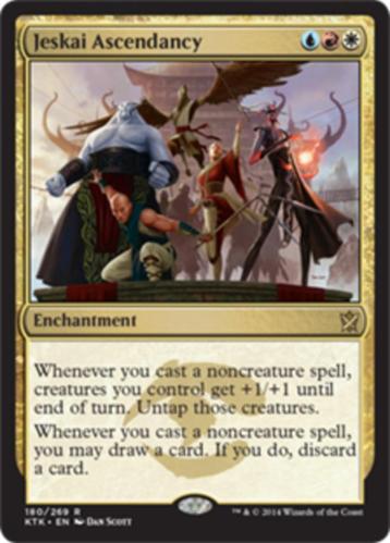 Jeskai Ascendancy - KTK - MTG - beter dan ex beschikbaar voor biedingen