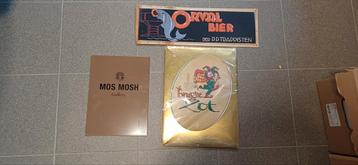 3x reclamebord. 1 in emaille mosh mos beschikbaar voor biedingen