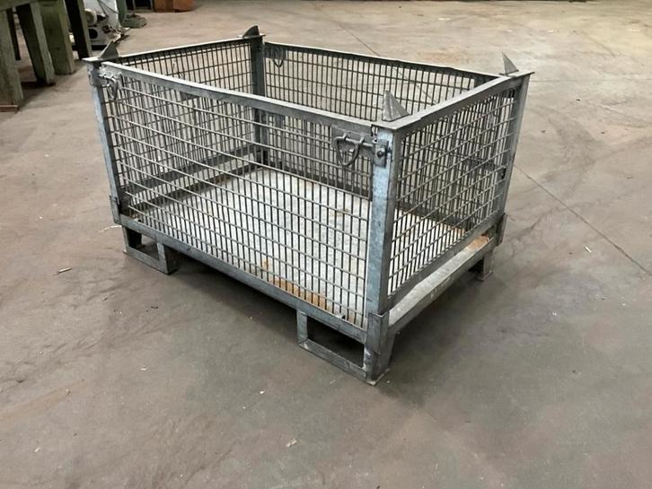 Gegalvaniseerde gitterboxen stapelbaar, Doe-het-zelf en Bouw, Overige Doe-Het-Zelf en Bouw, Gebruikt, Ophalen of Verzenden