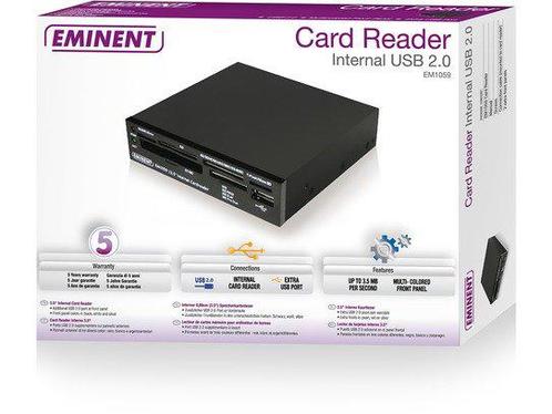 Eminent 3.5'' Internal Cardreader, Informatique & Logiciels, Lecteurs de carte mémoire, Comme neuf, Enlèvement ou Envoi