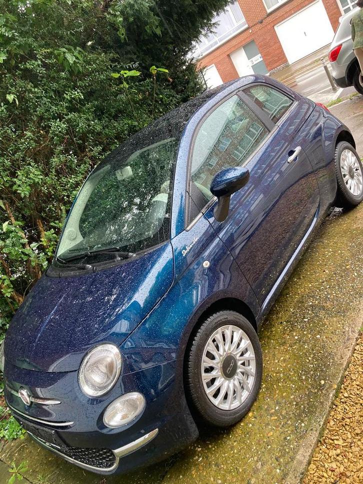 Fiat 500 - Hybride (Benzine), Auto's, Fiat, Particulier, Airconditioning, Benzine, Handgeschakeld, Beige, Ophalen