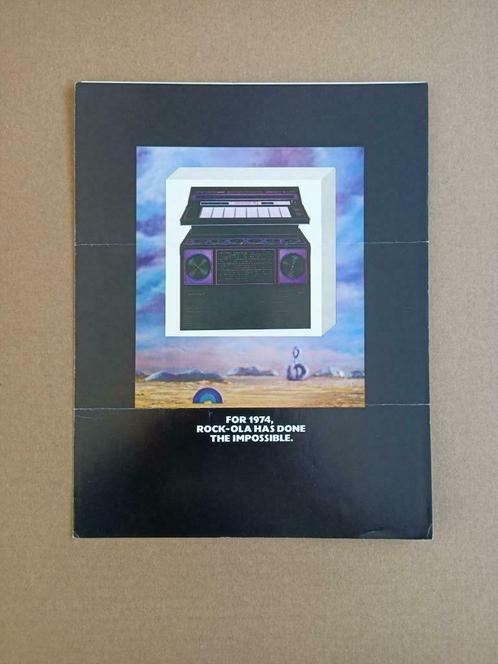 Folder: Rock-ola 454 (1974) jukebox, Verzamelen, Automaten | Jukeboxen, Verzenden