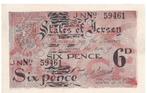 Jersey, 6 pence, 1942, UNC, page 1, Timbres & Monnaies, Billets de banque | Europe | Billets non-euro, Envoi, Billets en vrac