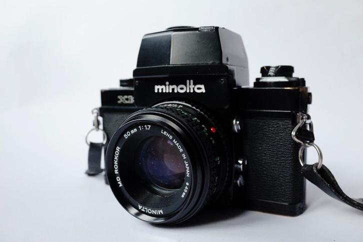 Minolta XK + Minolta MD Rokkor 50mm f1.7, TV, Hi-fi & Vidéo, Appareils photo analogiques, Utilisé, Reflex miroir, Minolta, Enlèvement