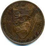 États de Jersey, Victoria, 1/24 shilling 1877 H, Timbres & Monnaies, Monnaies | Europe | Monnaies non-euro, Enlèvement ou Envoi