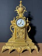 (55) Antieke Franse Bronzen Regency Stijl pendule ca.1880, Antiek en Kunst, Antiek | Klokken, Ophalen of Verzenden