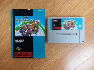 Super Mario Kart met handleiding voor de Super Nintendo (SNE