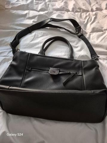 A vendre sac Tom Taylor Noir cuir comme neuf A 45€, Enlèvement ou Envoi, Comme neuf, Noir