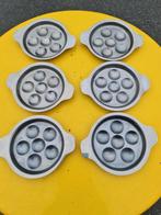 6 slakken / escargotborden ( 14 cm diamter), Huis en Inrichting, Keuken | Servies, Ophalen of Verzenden, Zo goed als nieuw
