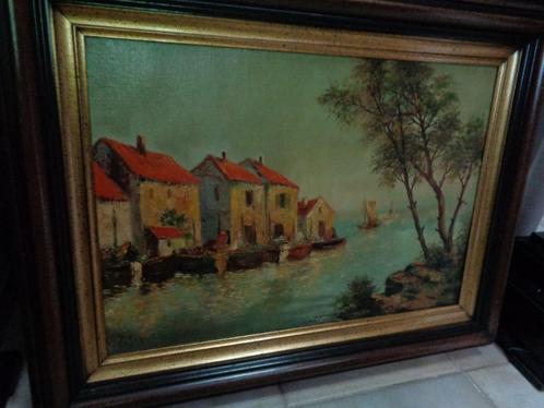 *Pagani -Prachtige grote schilderij (19e eeuw) -Zie BENEZIT, Antiek en Kunst, Kunst | Schilderijen | Klassiek, Ophalen of Verzenden