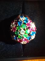 Bague en or 18 carats et diamants, brillante, Antiquités & Art, Antiquités | Argent & Or, Enlèvement ou Envoi