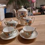 Koffieservies met bloemen, Antiek en Kunst, Antiek | Servies compleet, Ophalen