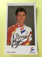 wielerkaart 1996 team banesto jose m jimenez signe, Verzenden, Zo goed als nieuw