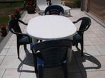tuinset: tafel en 6 stoelen, Ophalen