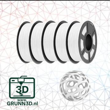 JAYO Nouveau filament 3D TPU A95 blanc en rouleau de 0,5 kg., Envoi, Neuf