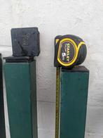 5* poteaux alu peint clôture 130*6 cm, Ophalen, Zo goed als nieuw, Palen