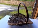 Grand panier en osier naturel, Maison & Meubles, Enlèvement, Utilisé, Osier, Panier
