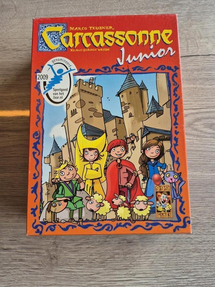Carcasonne Junior in perfecte staat!, Hobby en Vrije tijd, Gezelschapsspellen | Bordspellen, Nieuw, Ophalen