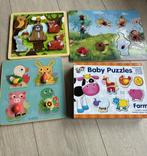 Set van 4 puzzels voor baby/peuter, Ophalen, Gebruikt, Van hout, Minder dan 10 stukjes