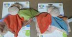 NIEUW Duo tutteldoeken rammelaar en knispergeluid, Ophalen, Nieuw, Rammelaar, Met geluid