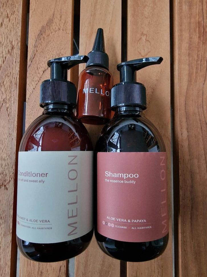 Mellon Shampoo & Conditioner – 250 ml – NIEUW & verzegeld, Handtassen en Accessoires, Uiterlijk | Haarverzorging, Nieuw, Shampoo of Conditioner