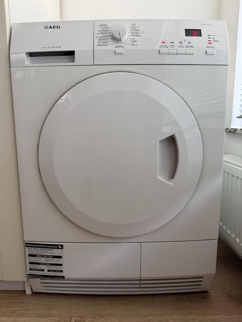 AEG T65370DAH - Warmtepompdroogkast, Elektronische apparatuur, Droogkasten, Gebruikt, Condens, Voorlader, 6 tot 8 kg, 85 tot 90 cm