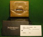 YVES ST LAURENT VINTAGE PORTEMONNEE VAN NATUURLIJK LEER „BOU, Overige merken, Gebruikt, Beige, Ophalen of Verzenden