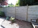 Blokhut planken en palen in goede staat, Tuin en Terras, Schuttingen, Ophalen, Gebruikt, Hout