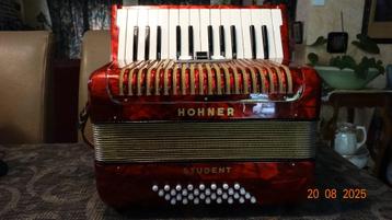 Hohner Student Accordeon, Musique & Instruments, Accordéons, 32 basses, Avec valise, Comme neuf, Enlèvement