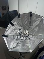 Fotostudio softbox inclusief lampen, Ophalen, Gebruikt, Lamp of Flitsset