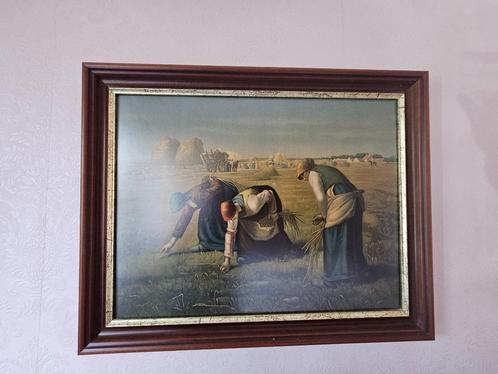 2 afbeeldingen Jean-François Millet: Arenleesters en Angelus, Huis en Inrichting, Woonaccessoires | Schilderijen, Tekeningen en Foto's
