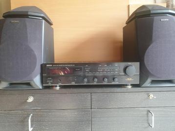 Denon Stereo Receiver DRA-345R + Sony Speakers, Moins de 60 watts, Denon, Enlèvement, Stéréo