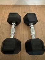 Pro halters, powrx, 2x7,5 kg, Sport en Fitness, Ophalen, Zo goed als nieuw