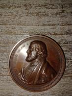 medaille 1845 liberaux pour eug. sue grav. hart, Ophalen of Verzenden, Brons