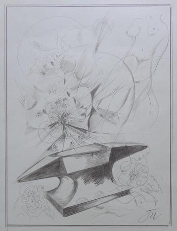 JORIS MINNE / EVOCATION / ORIGINEEL WERK / 51x34cm / MONO beschikbaar voor biedingen