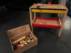 Laatste week! Houten werkbank met veel accessoires, Ophalen, Gebruikt