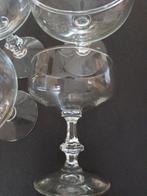 Lot de 4 verres - coupe à bulles-, Comme neuf, Enlèvement ou Envoi