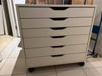 Meuble à roulettes ikea Alex blanc, Enlèvement, Utilisé