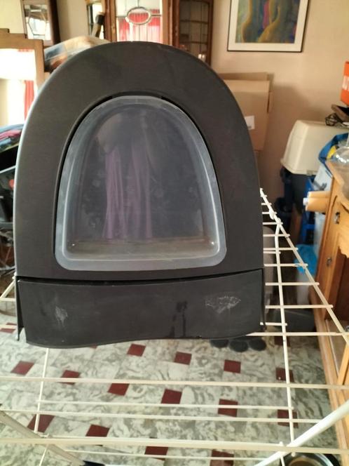 Design grijze kattenbak met lade en gratis schep en mat, Dieren en Toebehoren, Katten-accessoires, Zo goed als nieuw, Ophalen of Verzenden