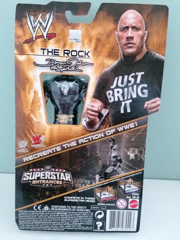 ② Figurine THE ROCK Superstar Entrances WWE neuve emballée